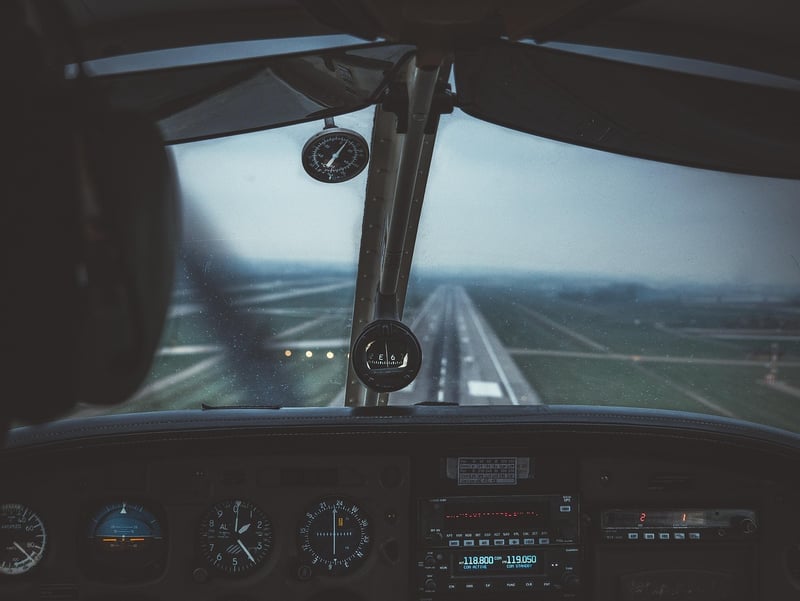 Airplane at an airport